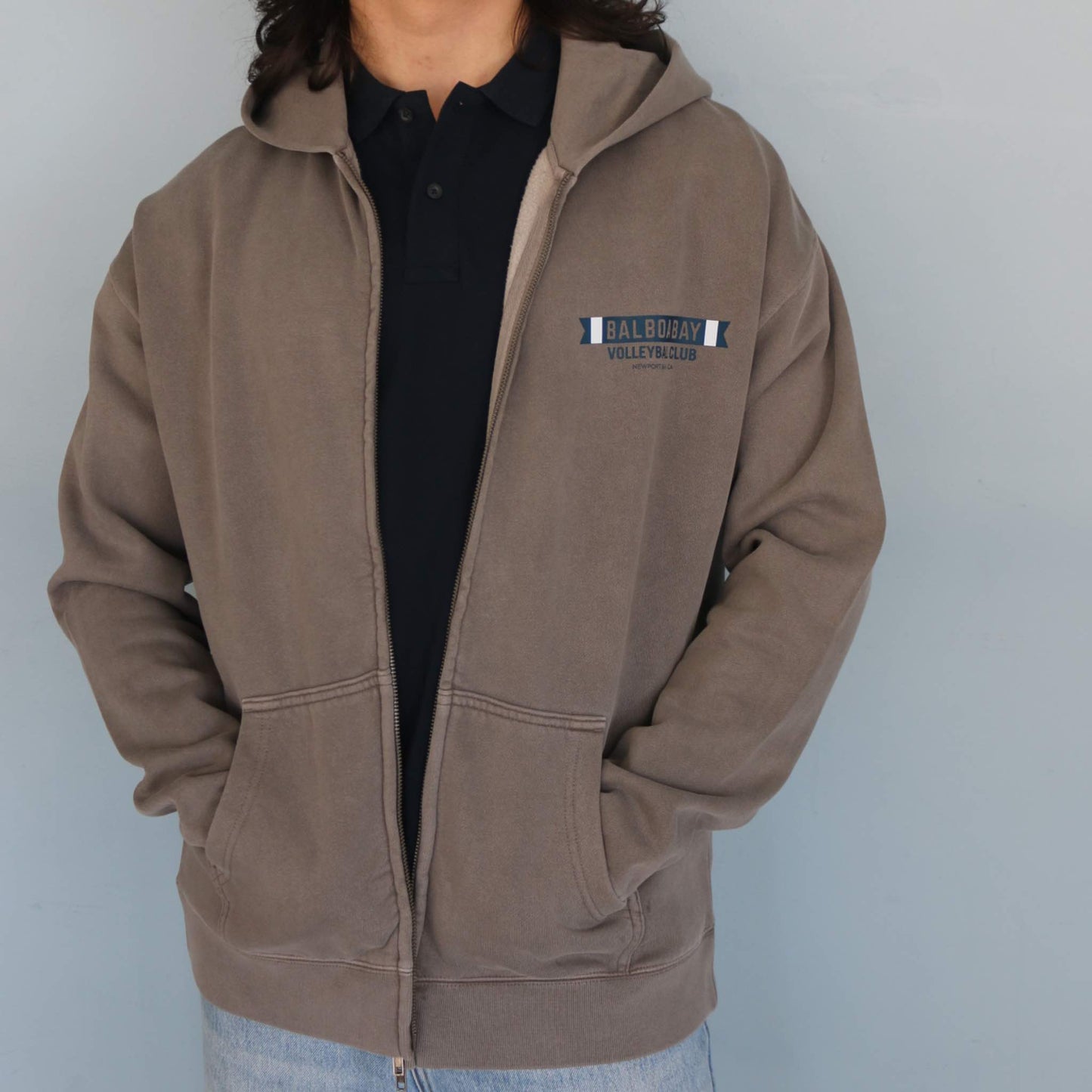 BURGEE ZIP FRONT HOODIE